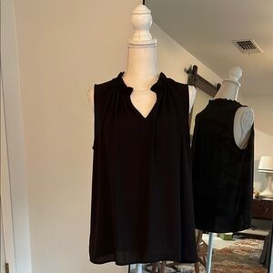 Ann Taylor Elegant Black Sleeveless Top